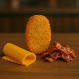 Cheddar, galette de pommes de terre emmental toastinette ou bacon